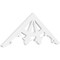 Ekena Millwork Pitch Riley Architectural Grade PVC Gable Pediment, 36"W x 13 1/2"H x 1"P (9/12) GPP036X014X100RIL - alternate 1
